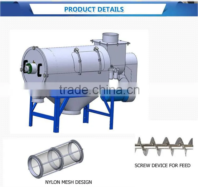 Xinxiang food grade chocolate lumps airflow screening sifter sieve equipment