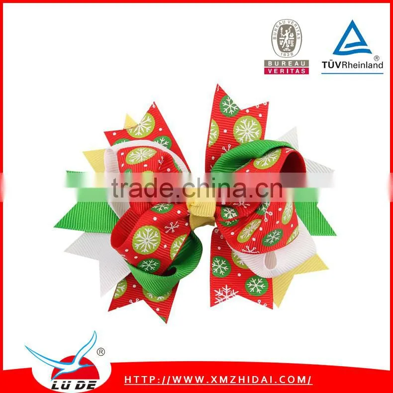 cute grosgrain ribbon bows with elastic hair bands for baby/kids,