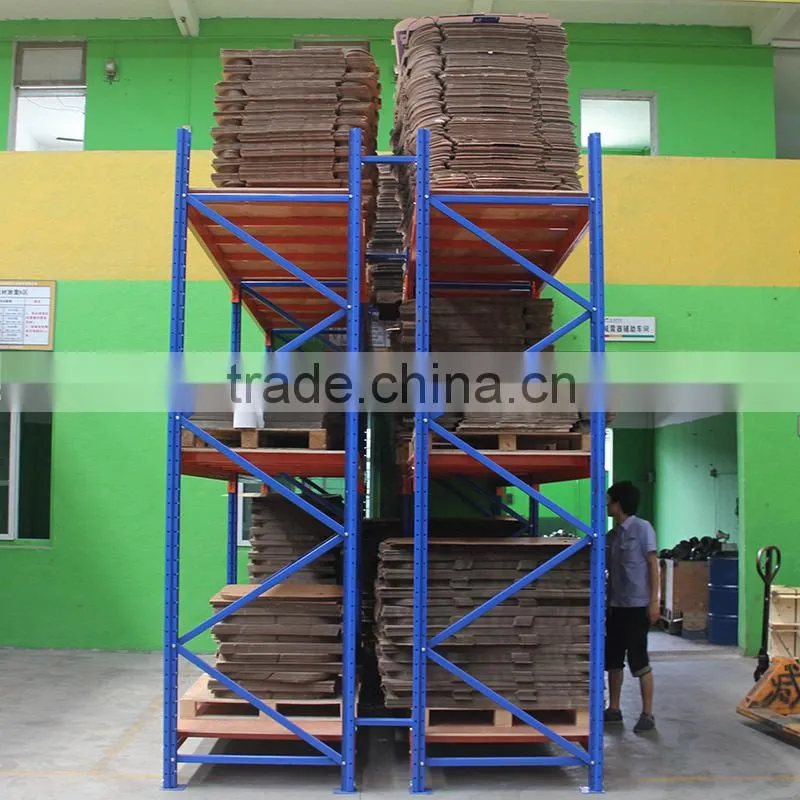 Heavy Duty Industrial Rack Shelving For Manufacturer Bulk Goods Steel Shelving Rack , Heavy Duty Racking With Steel Board / Wood