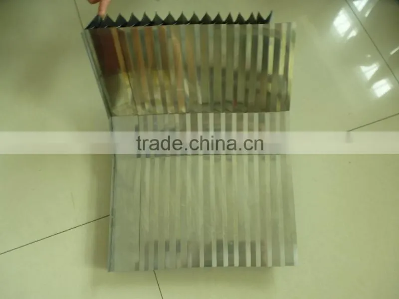 heat resistant flexible accordion stainless steel bellows clad cover