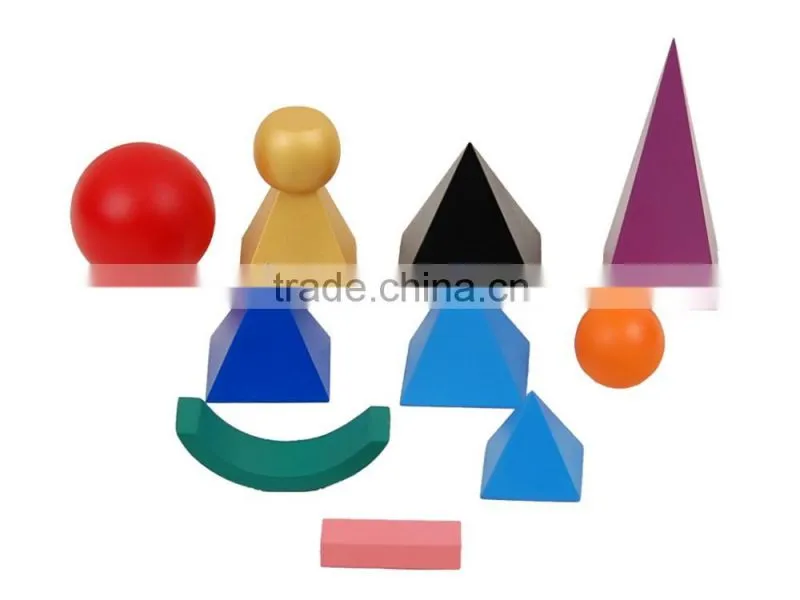 Educational toys for montessori solid grammar symbols