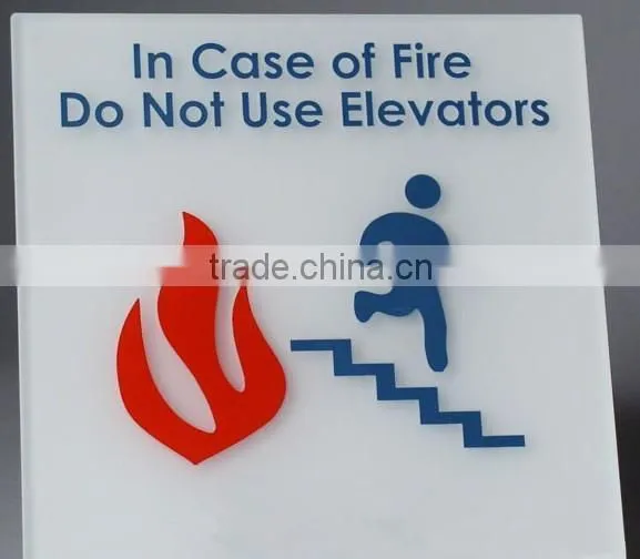 acrylic signboards for not use elevators