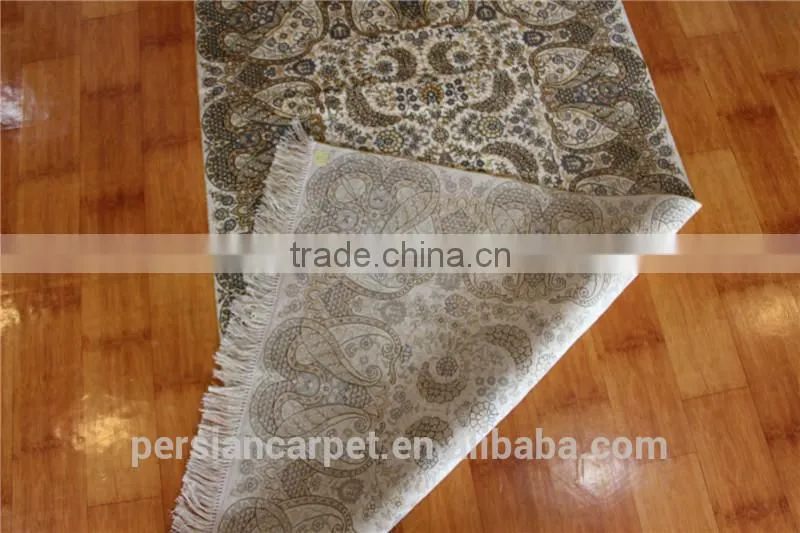 Egypt persian carpet made in iran plain 3x5ft hand knotted pure silk carpet