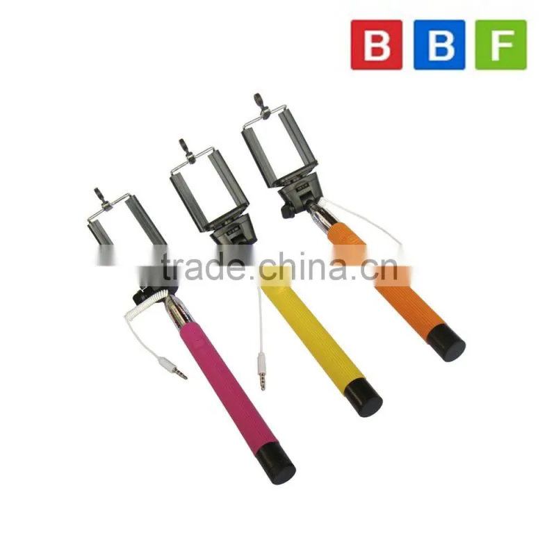 wholesale selfie stick with wire control ,wired selfie stick