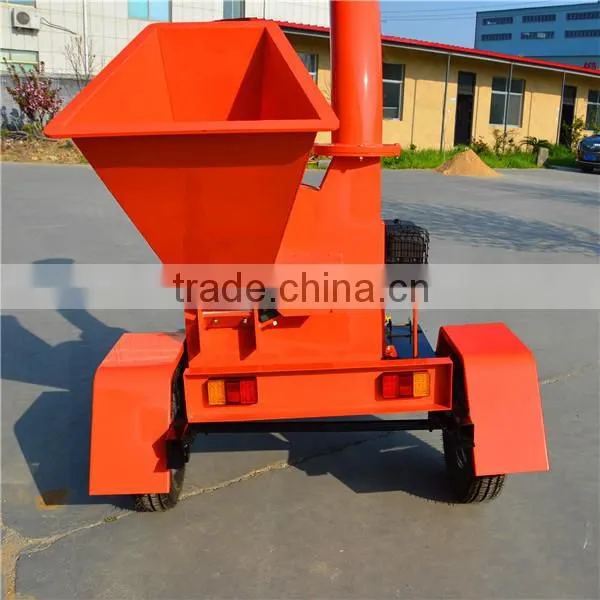 13HP B&S gasoline engine small wood chipping forestry machine with sharp blade disk