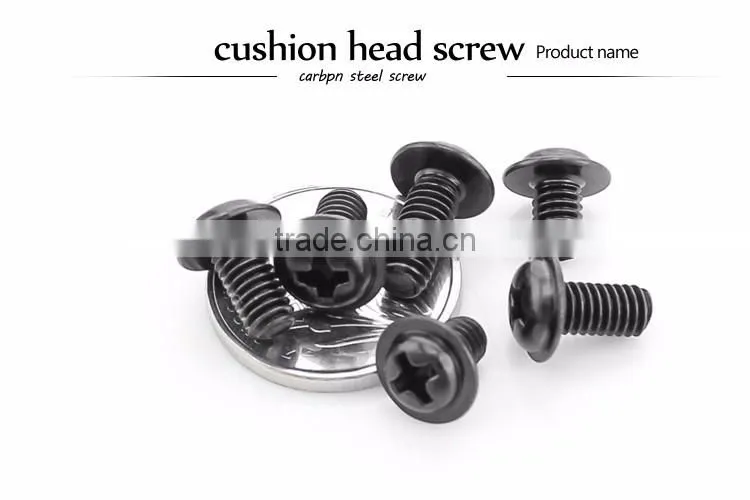 Carbon-steel black kilvery wafer head truss head self machine screws