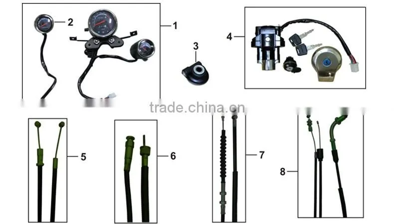 Motorcycle accessories meter assy and lock kit for motorcycle