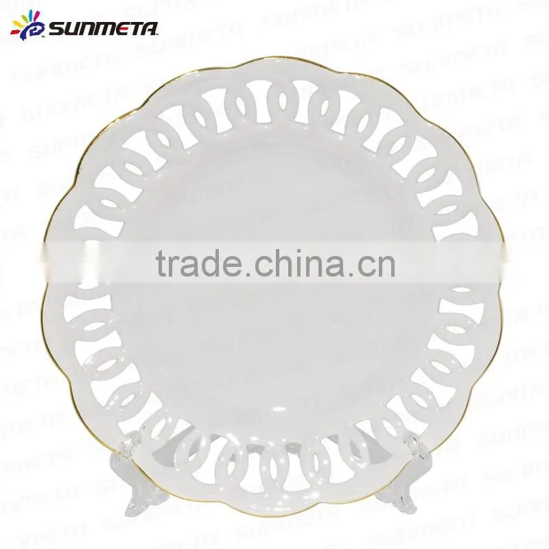 2016beautiful decoration sublimation round shape engraving plate, hot sale sublimation plate