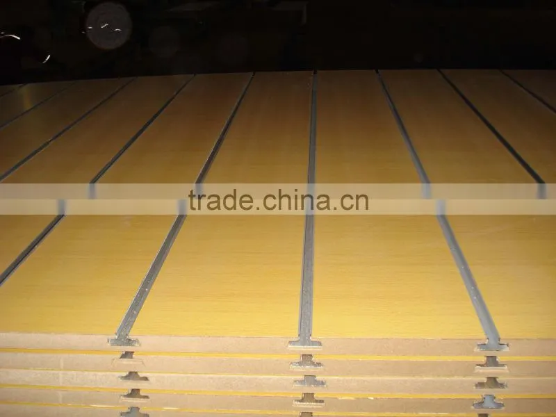 melamine mdf slot board for shop display board