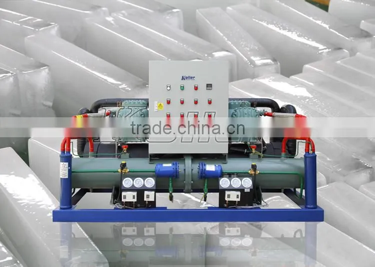 Koller large capacity ice block making machine 10 TPD with stainless steel ice mould MB100