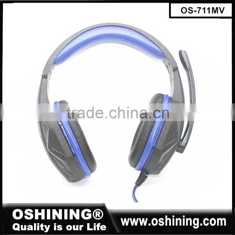 2016 New product wired silent disco headphone with mic (OS-888MV)