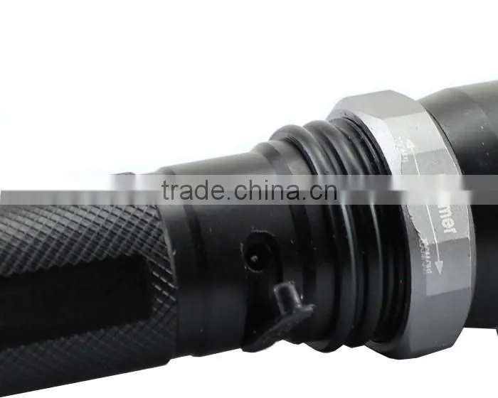 mini aluminum rechargeable swat flashlight with lens