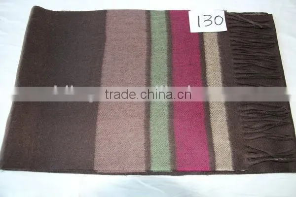 50/50 wool cashmere horizontal striped scarfs