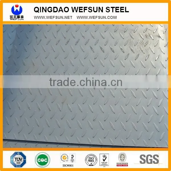 Wide application roofing galvanized chequered steel sheet