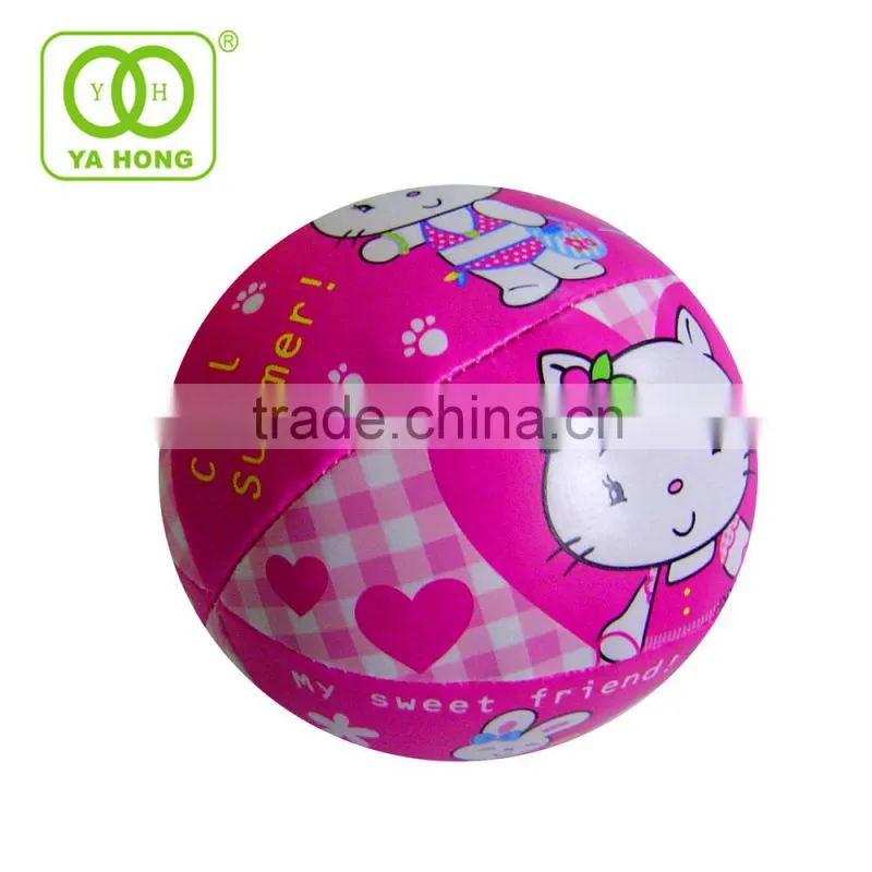 Whole toy of cotton stuffed soft toy ball with OEM design pattern