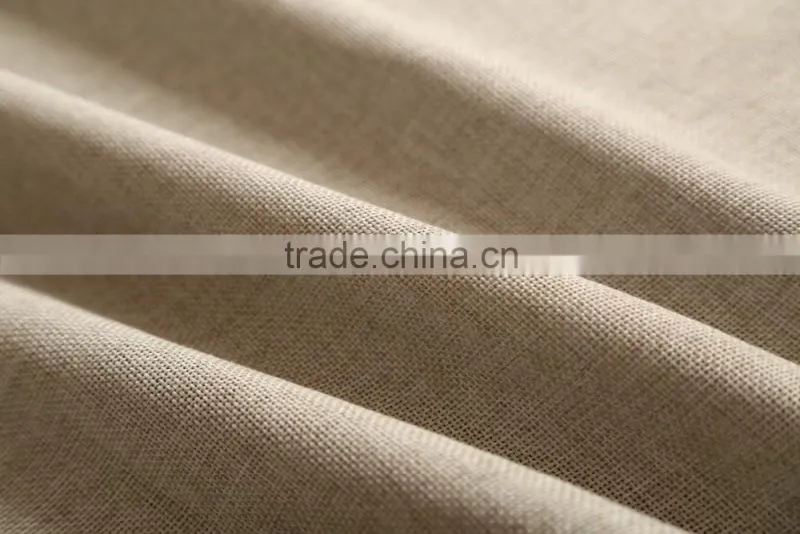 simple plain linen eyelet curtain for home hotel cafe office