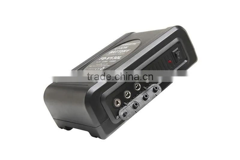 Broadcasting camcorder multi-function high capacity battery 13000mAh V190L with 4 voltage output for Sony Pansonic