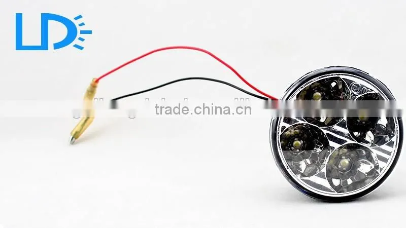 motercycle DRL LED truck backup light waterproof universal auto round reversing lamp