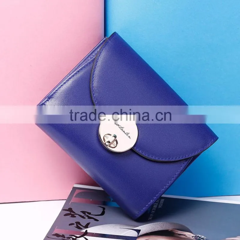 Custom Logo Leather Wallets Women Purse with Card Holder Slot