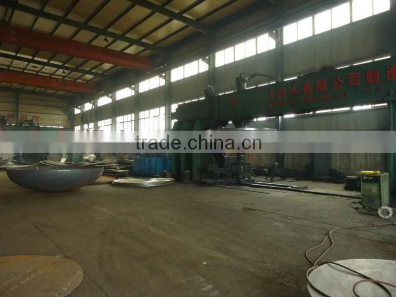 elliptical dished ends of carbon steel according to ASME code