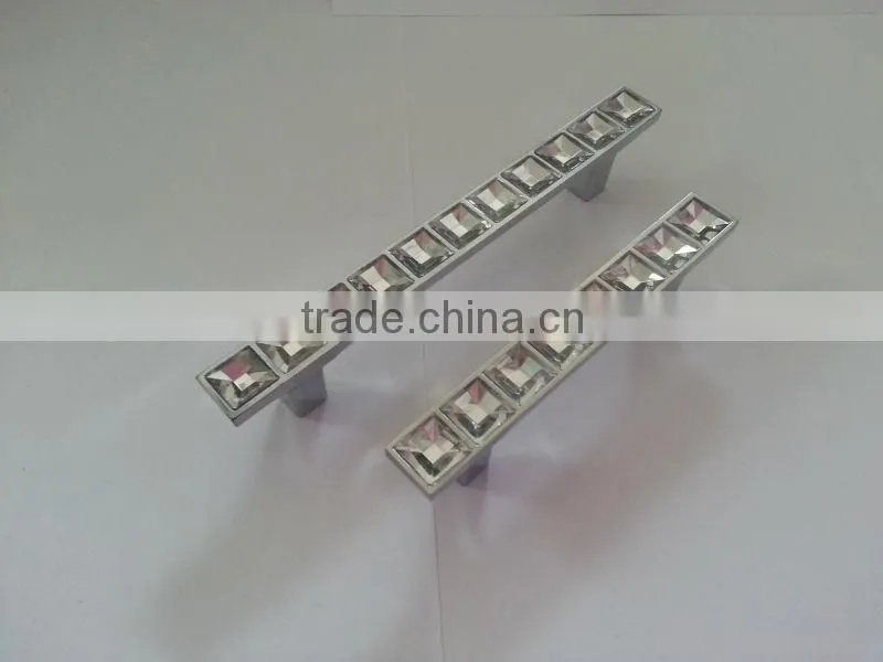 Popular Zinc crystal Furniture hardware kitchen cabinet drawer pull