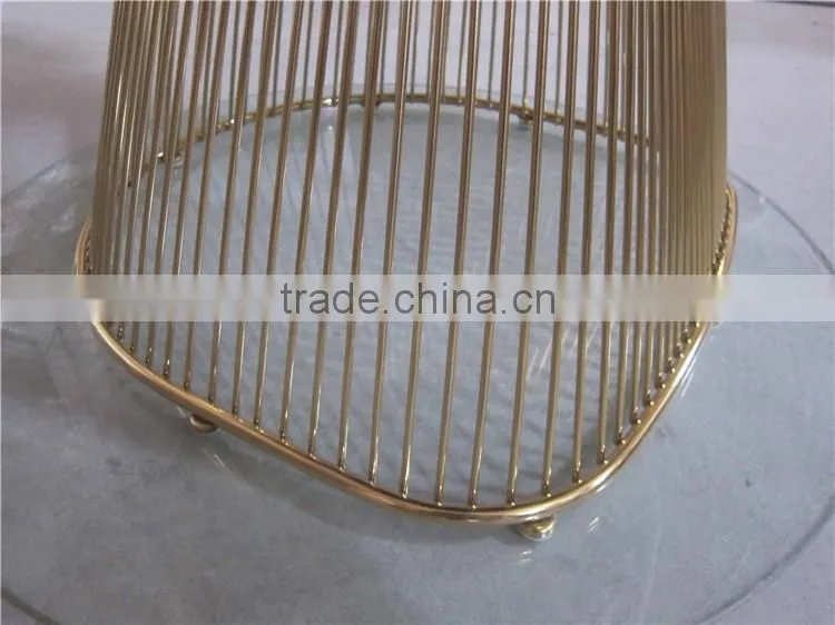 Warren Platner Style Wire Chair Golden Wire Chair