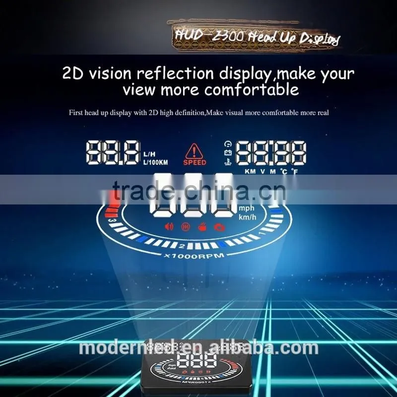 2016 new multi function head up display car