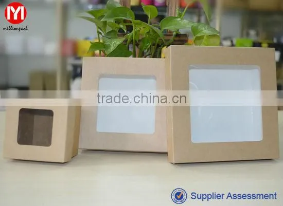 Take away disposable round paper salad box