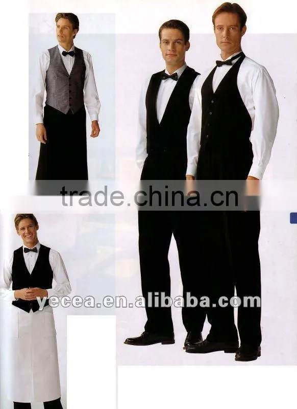 Newest designs restaurant waiter uniform