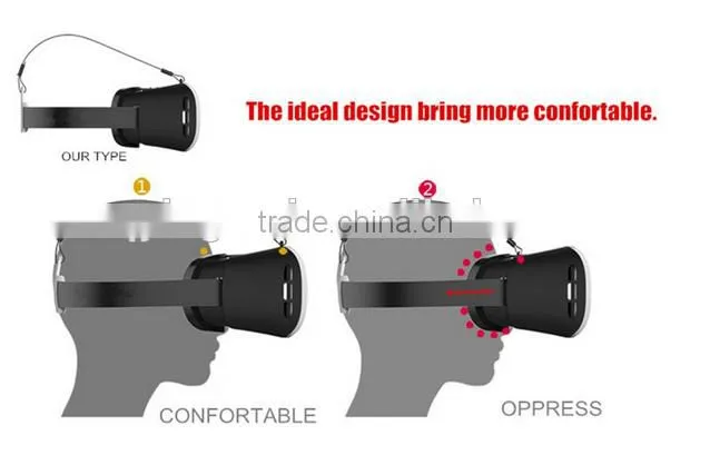 Best selling virtual reality 3D glasses vr case for all the mobile phone
