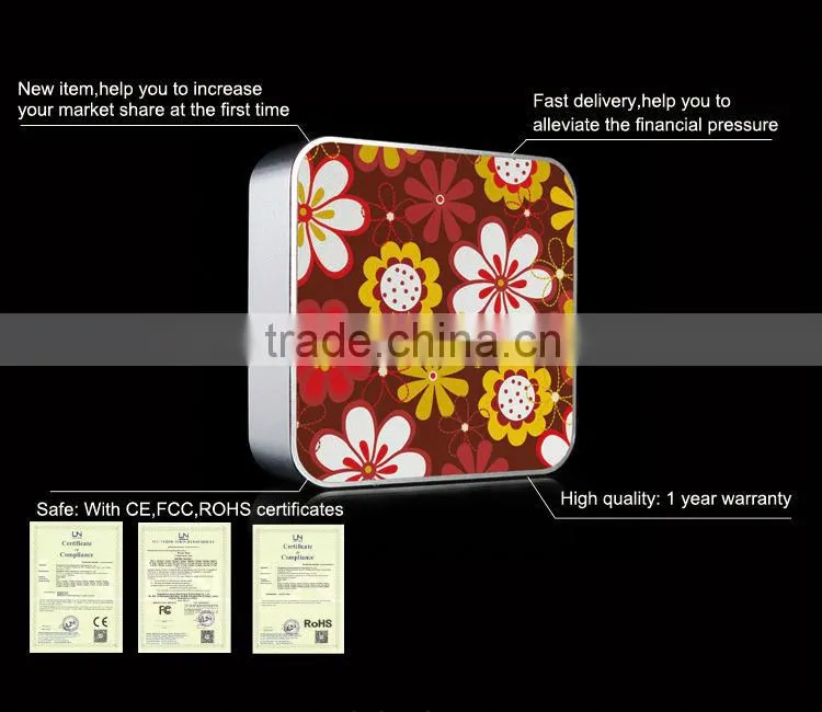 flower customized design/portable power bank / mobile power bank digital display