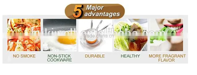 3 pcs aluminum non-stick sauce pan