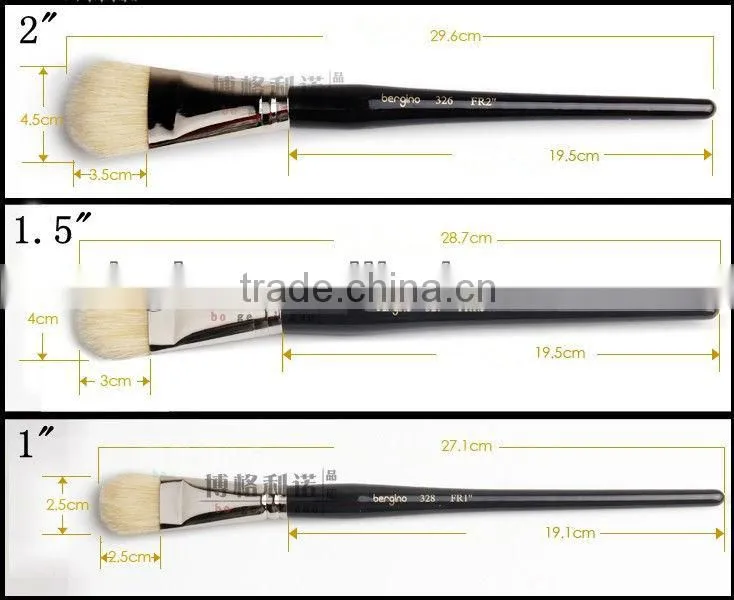 in stock BGN-326 bergino master professional filbert shape bristle artist brush for oil painting and acrylic painting in stock