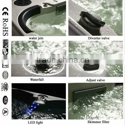 Excellent Quality Acrylic Bathtub spa /spa whirlpools JY8017