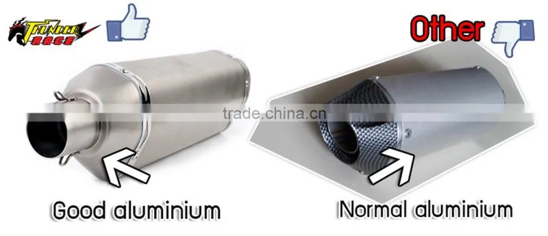 Aluminum universal motorcycle muffler