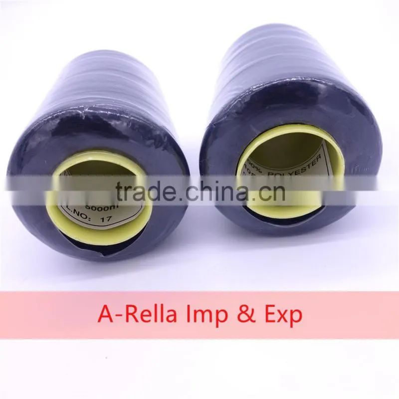 spun polyester sewing thread 5000m/cone dyed 40s/2