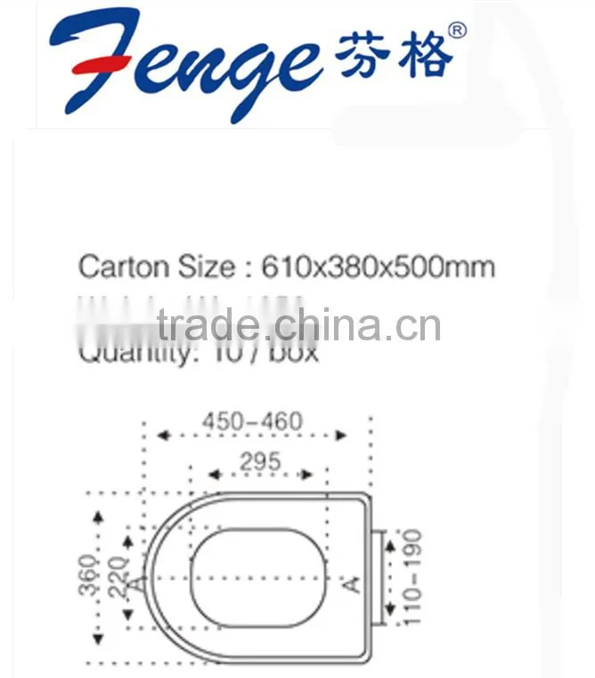 High quality ergonomic toilet seat soft close toilet seats damper toilet seats