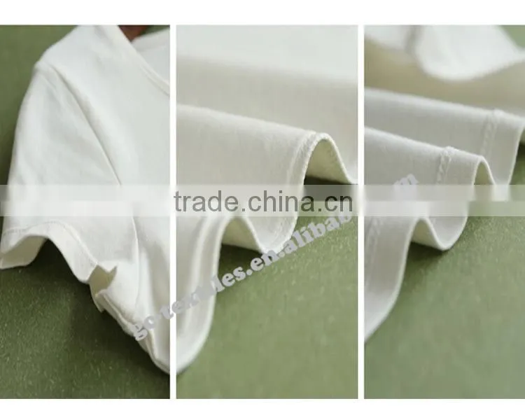 Women's Cotton/Spandex O-neck Short Sleeve White Underwear
