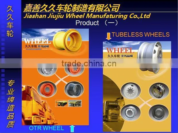7.00T-16 Forklift Truck Wheel Rim Equipped With Tyre 9.00-16