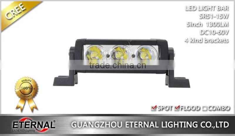 5in 15W mini led light bar marine boat yatch motorsports steamership liner led work light