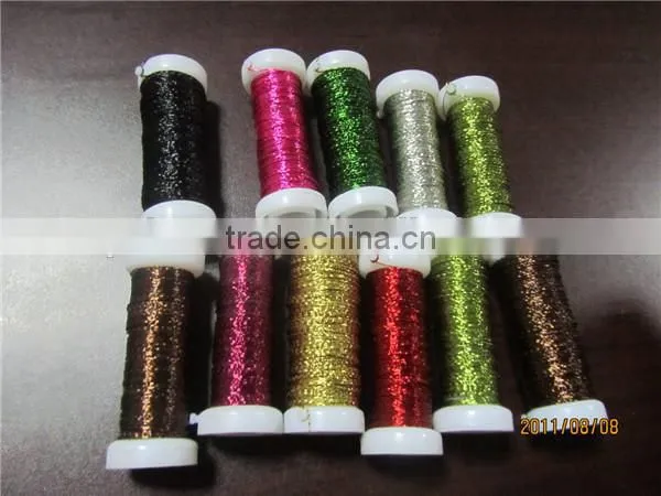 Mixed color beading copper wires gold plated silver wire