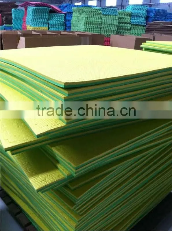 2016 puzzled interlocked foam tatami floor mats in different fields