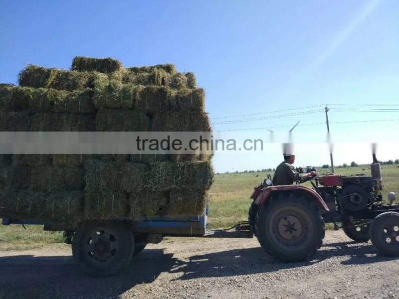 Grass Mower with Swather and Rectangular Baler