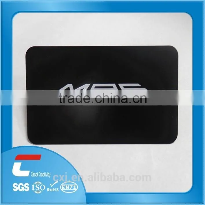 2014 NEW matt finishing Etched LOGO membership silver card/ stainless steel playing cards
