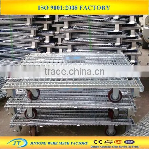 JT factory galvanized zinc coated wire container/storage basket