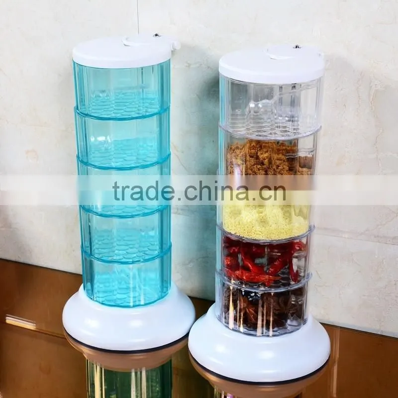 Acrylic Seasoning Box - Storage Container Condiment Jars