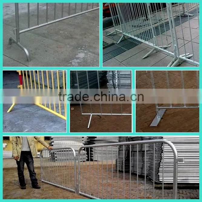 stage crowd control traffic security barrier with crossing feet manufactory