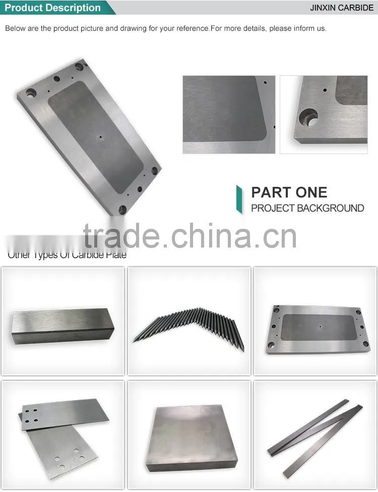 China supplier tungsten carbide square bars alloy steel plate