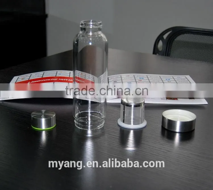 Promotional high Borosilicate BPA Free Heat-Resistant Sports Glass Water Bottle with bottle bag BPA FREE customerized