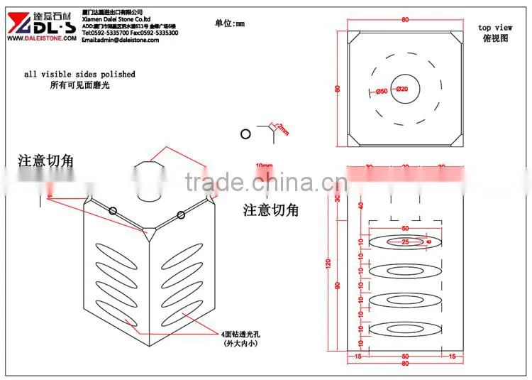 Natural Stone White Marble Decorative Lamps